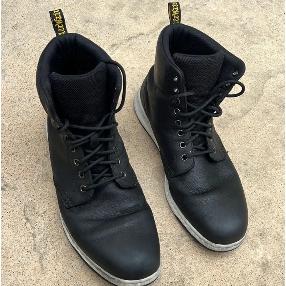 Dr. Marten's Rigal Black Leather Lace up Sneaker Boot Men's Size 13 - Picture 1 of 9